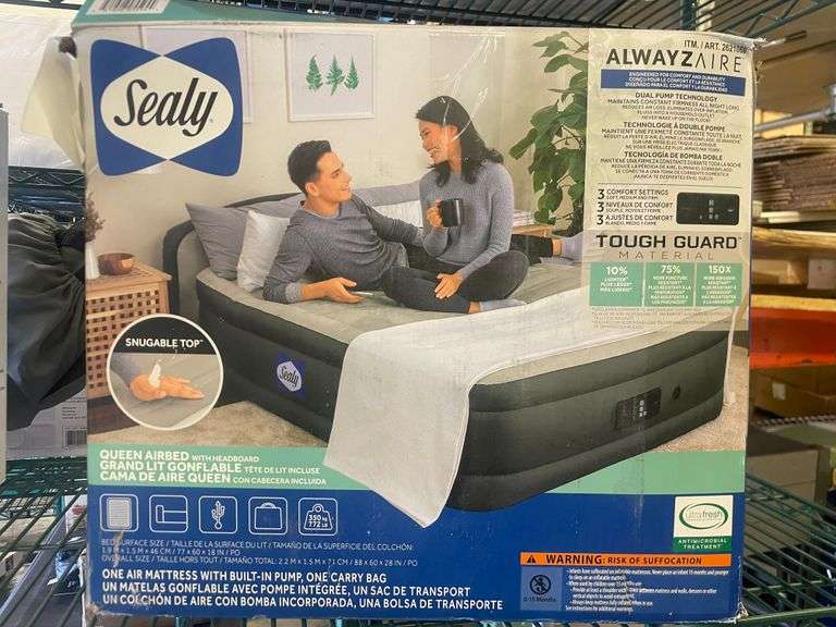 Sealy AlwayzAire Queen Airbed Sierra Auction Management Inc