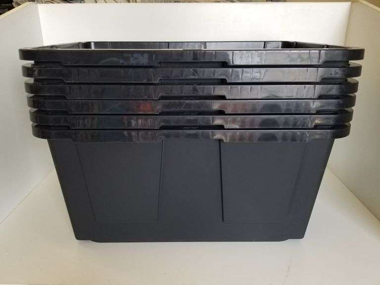 6pc Greenmade Commecial Grade 27 Gallon Storage BIns (No Lids) Sierra