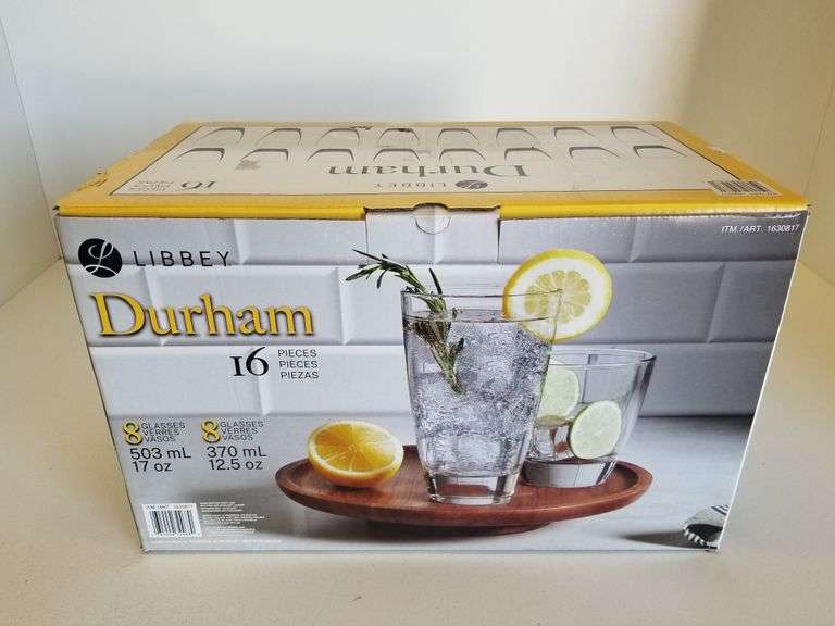 16pkLibbey Durham Glassware Set Sierra Auction Management Inc