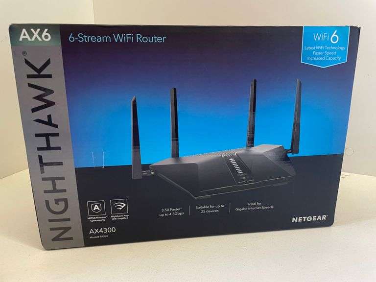 Netgear Nighthawk 6Stream WiFi Router AX4300 Sierra Auction