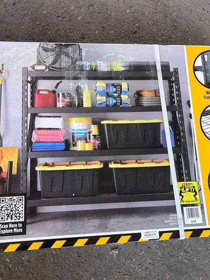 Members Value Rack Header Members Mark Heavy Duty Industrial 4-Shelf Storage Rack - Sierra ...