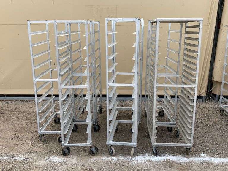 Approx. 7PC Assorted Aluminum Sheet Pan Racks - Sierra Auction ...