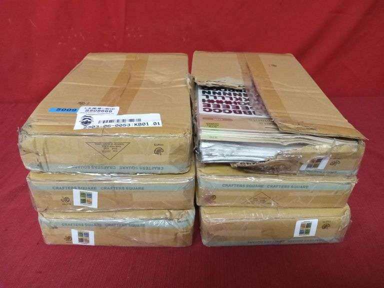 (6 Qty) Boxes of Crafters Square Block Alphabet Stickers, 1 Box is