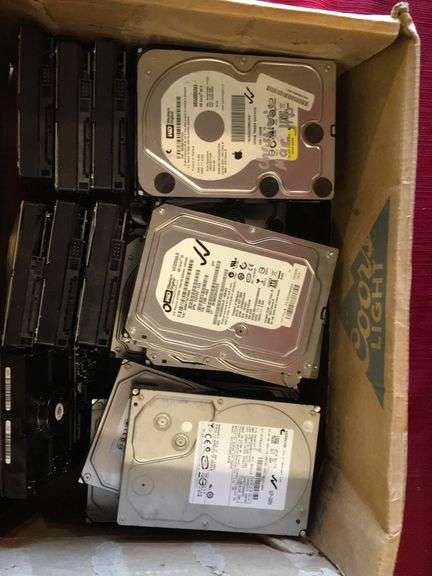 Box Of Assorted Hard Drive - Sierra Auction Management Inc