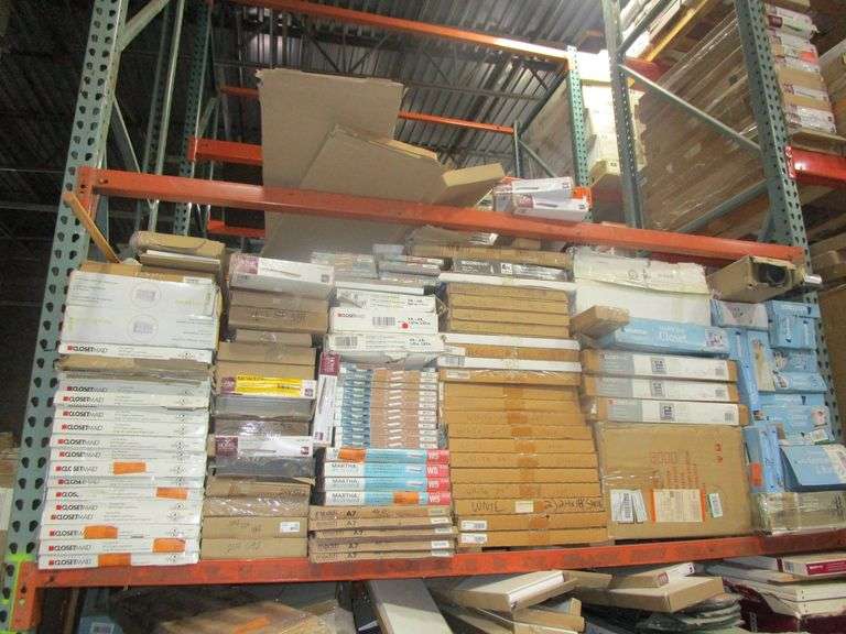 Contents of Shelf including Closetmaid Drawers, Organizers, Floating