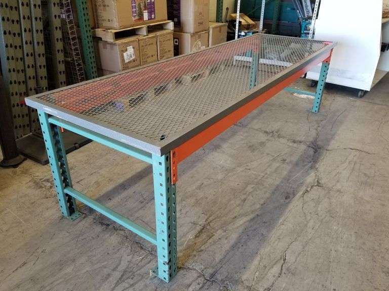 Heavy Duty Pallet Rack Work Table w/ Steel Table Cover 112