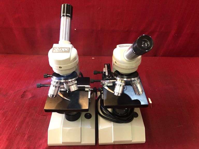 (2PC)Microscopes By Boreal Includes Covers Sierra Auction Management Inc