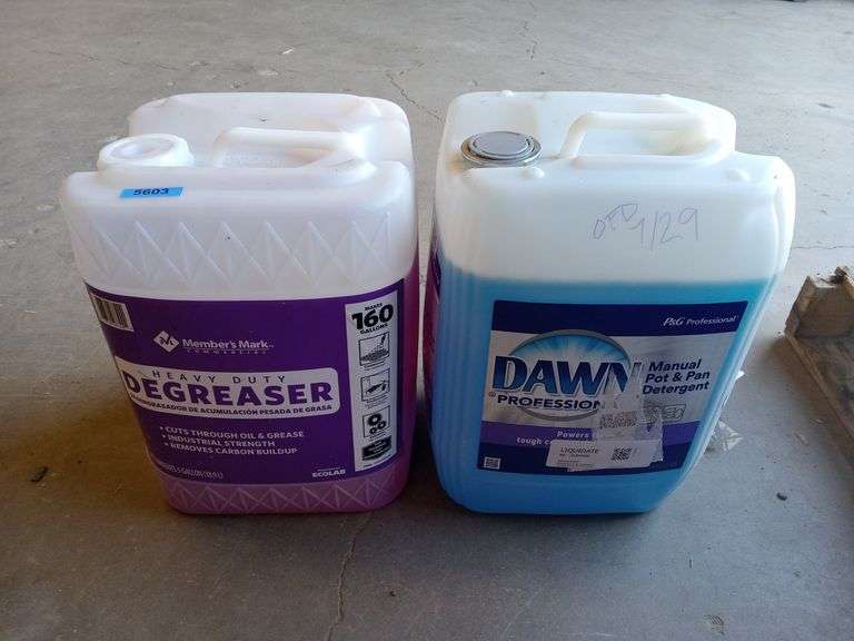 (1 Qty) 5 Gallon Dawn Professional, (1 Qty) 5 Gallon Member's Mark