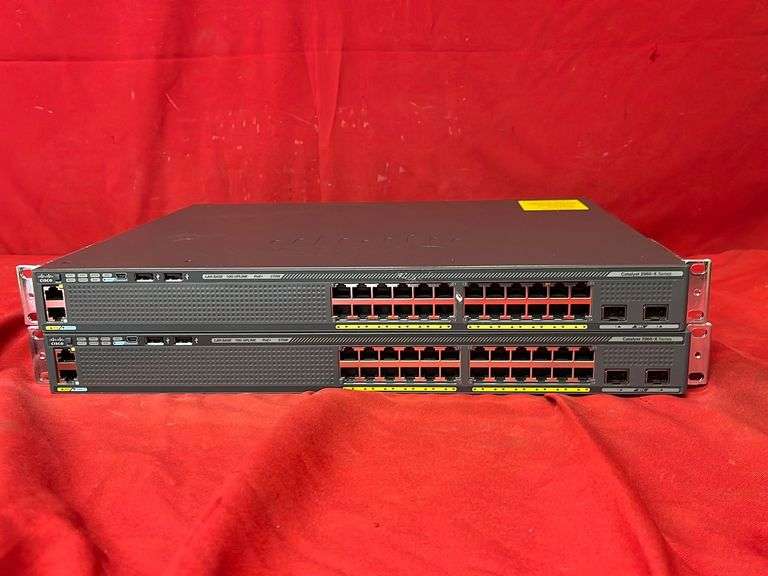 (2 Qty) Cisco Catalyst 2960X Server Sierra Auction Management Inc