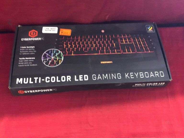 CyberPowerPc Multi-Color LED Gamin keyboard - Sierra Auction Management Inc