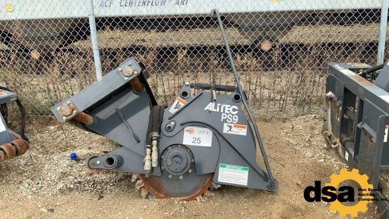 Alitec PS9 Asphalt Saw Skid Loader Attachment