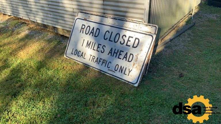 Road Closed Ahead Signs