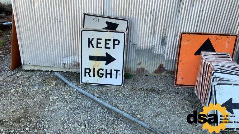 Assorted Keep Right  Signs