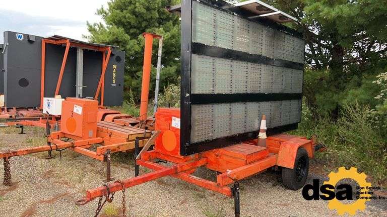 2003 Amsig Trailer Mounted Message Board,