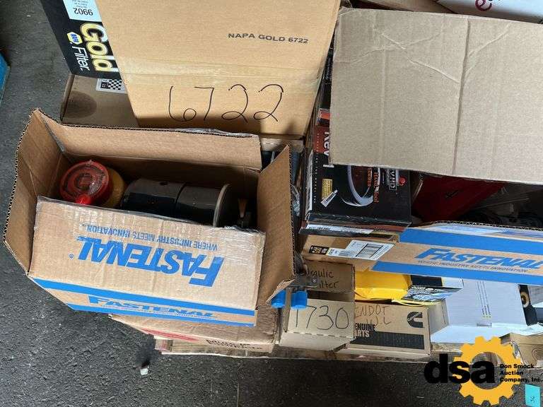 Assorted Air Filters, Oil Filters, Rubber Pipe Threads, Exhaust Clamps ...