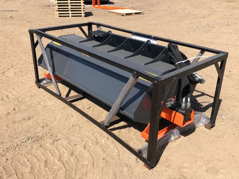 TMG Skid Steer 72 inch Rototiller Smith Sales Co. Auctioneers