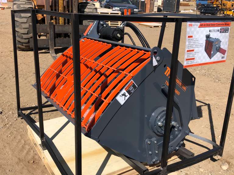 TMG Skid Steer Concrete Mixer Smith Sales Co. Auctioneers