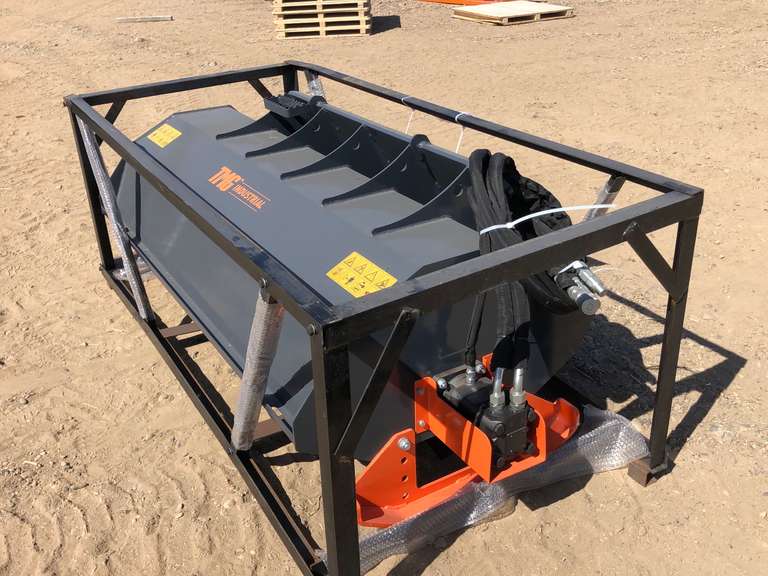 TMG Skid Steer 72 inch Rototiller Smith Sales Co. Auctioneers