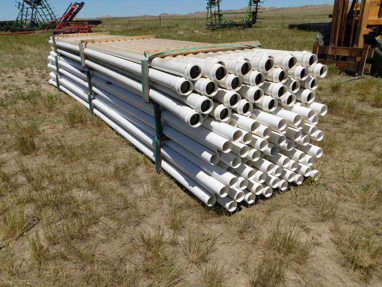 Unused 3 inch PVC pipe Smith Sales Co. Auctioneers
