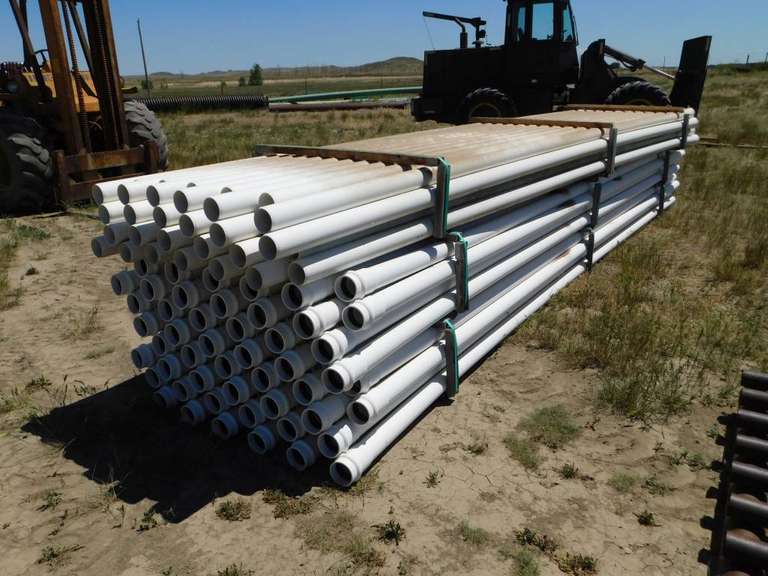 Unused 3 inch PVC pipe Smith Sales Co. Auctioneers