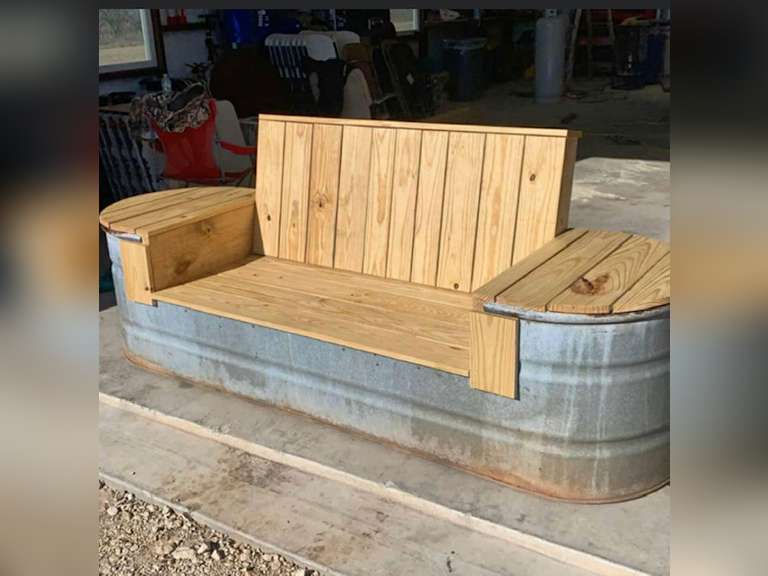Midway FFA Water Trough Bench