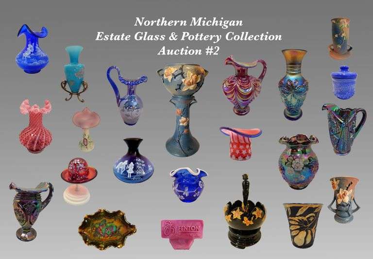 Northern Michigan Estate Collection of Glass To Be Sold, Saturday Morning, January 28th @ 9:30 A.M.