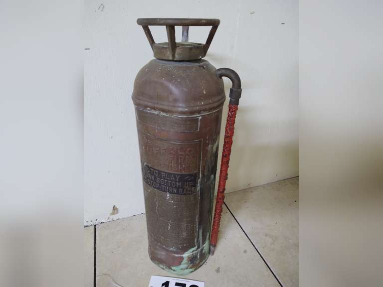 Vintage Buffalo brass fire extinguisher South Auction