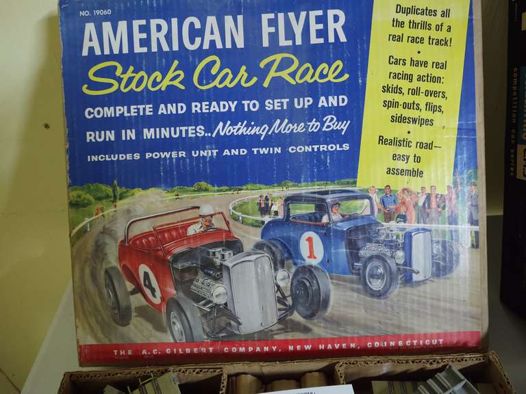 Vintage AC Gilbert American Flyer Slot Car Set South Auction