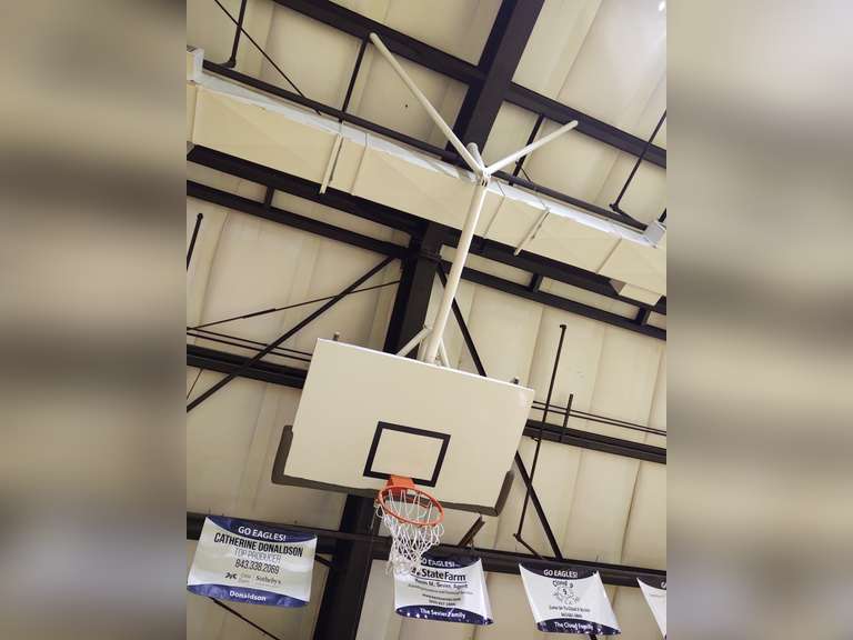 Lot of 4 wood back practice/PE basketball goals South Auction