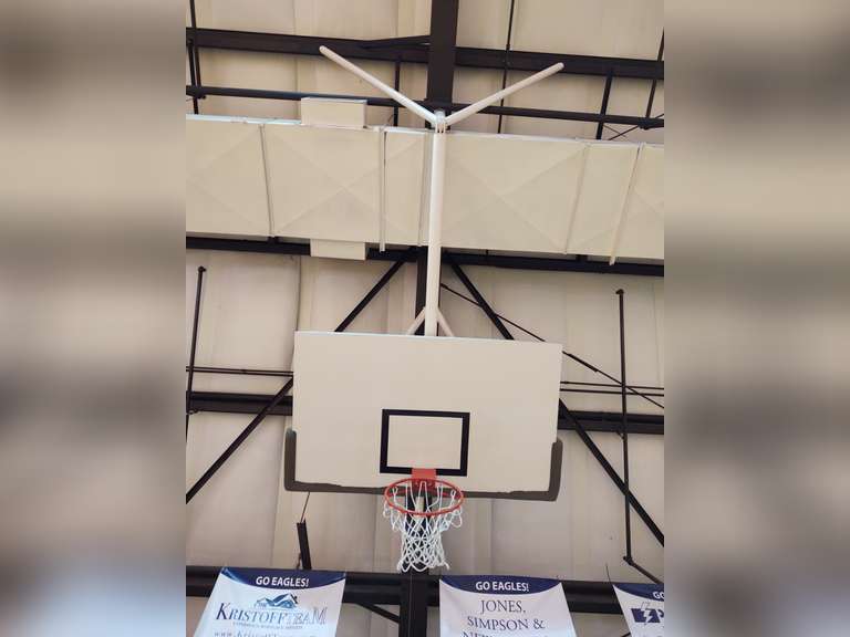 Lot of 4 wood back practice/PE basketball goals South Auction