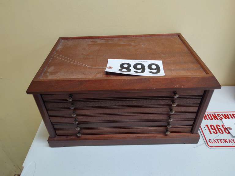 Coin display for silver dollars. South Auction