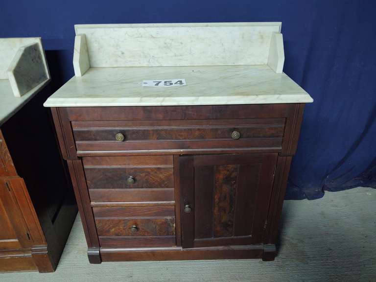 Antique marble top wash stand South Auction