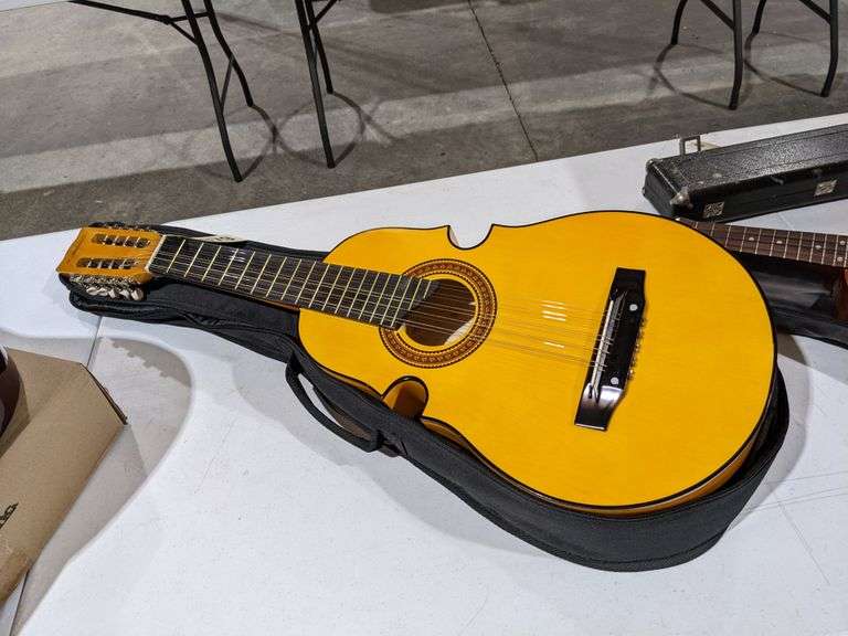 Puerto Rican Cuatro Guitar with Case South Auction