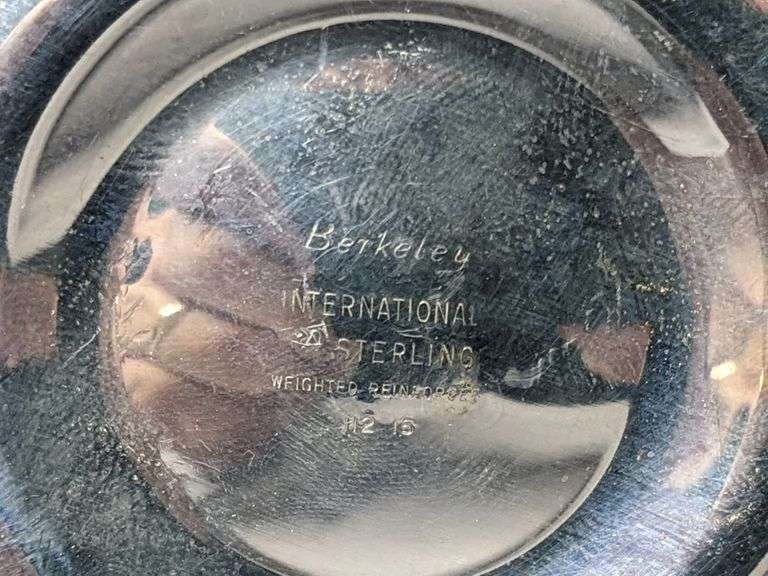 Sterling Berkeley candlesticks and Crosby salt/pepper South Auction