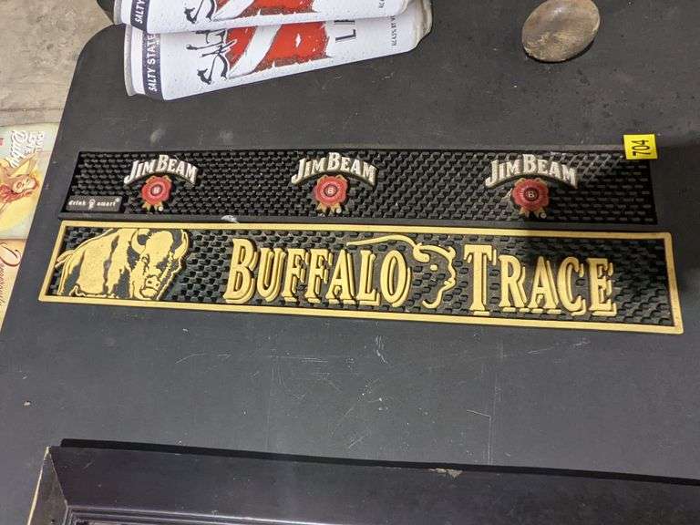 Pair of bar mats Jim Beam & Buffalo Trace South Auction