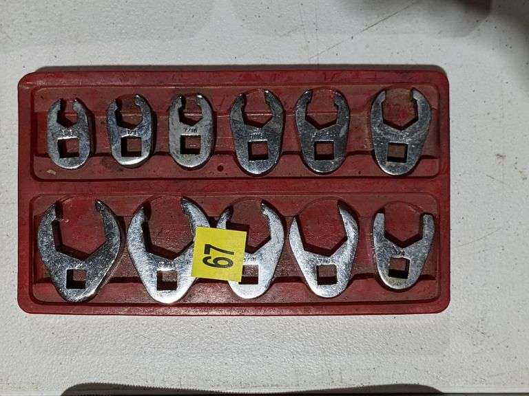 11 pcs SAE 3/8" drive Flare nut crowfoot wrench set