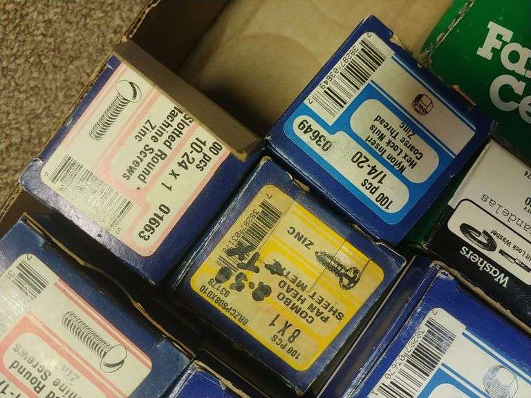 Hardware lot washers, bolts, screws, etc.. Trice Auctions