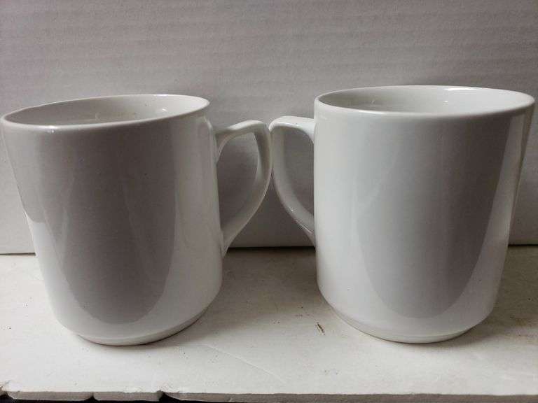 Ikea White Mugs (16), White Plates (11), White Salad Plates (8) Trice