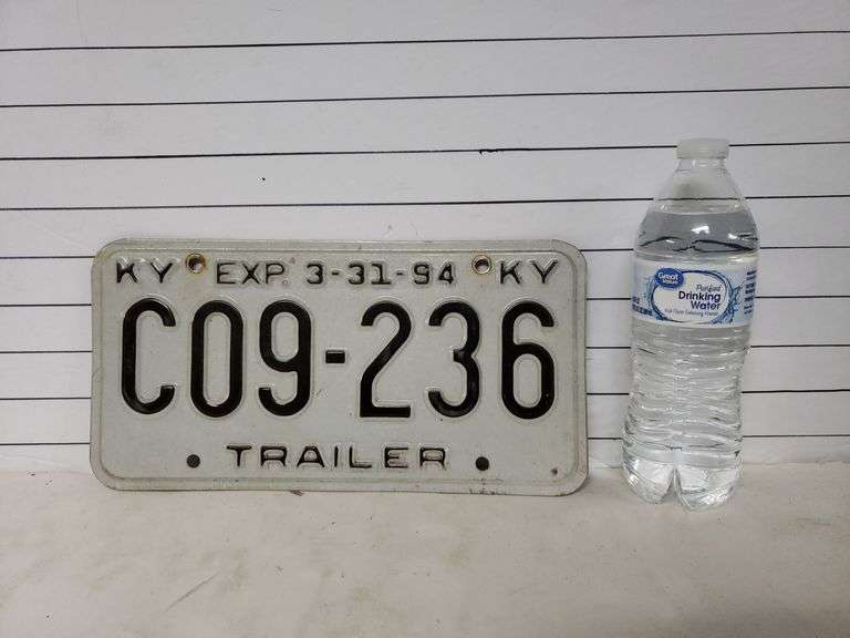 Truck/Trailer License Plates NE, KY, IN Trice Auctions