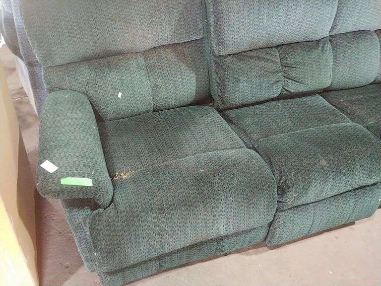 Lazboy Couch Dark Green Trice Auctions