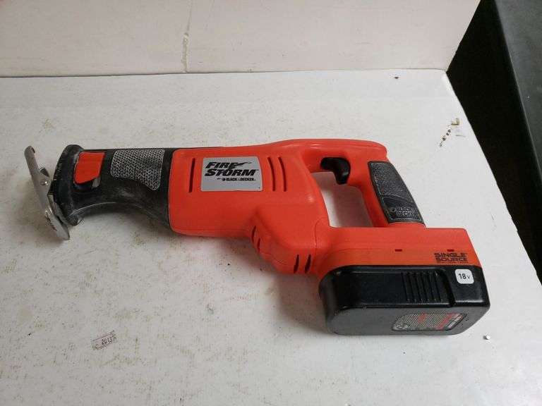 Fire Storm By Black & Decker Reciprocating Saw Trice Auctions