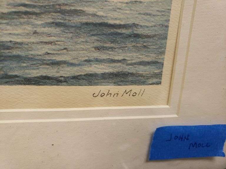 Chesapeake Racing Log Canoes By Artist John Moll Trice Auctions