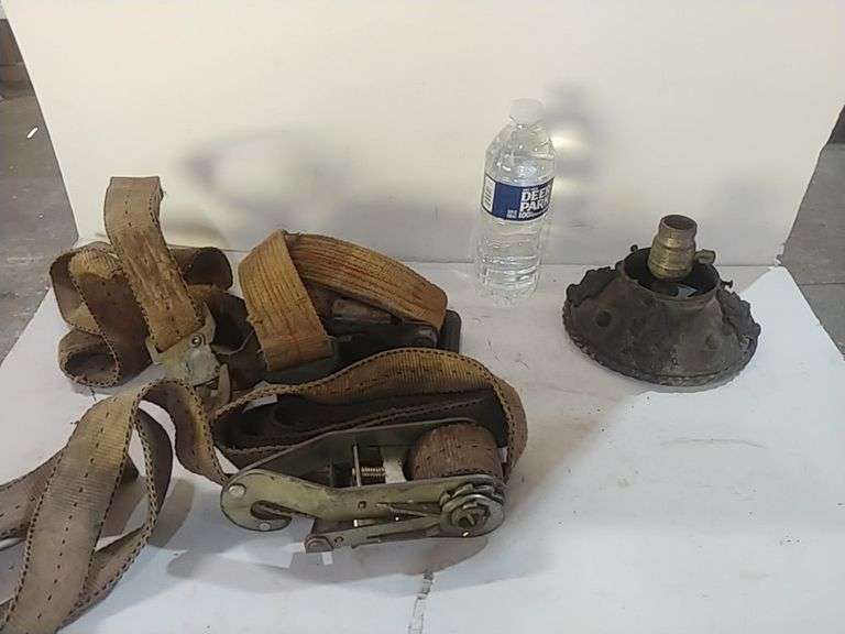 Antique Christmas Tree Stand & Vintage Ratcheting Straps Trice Auctions