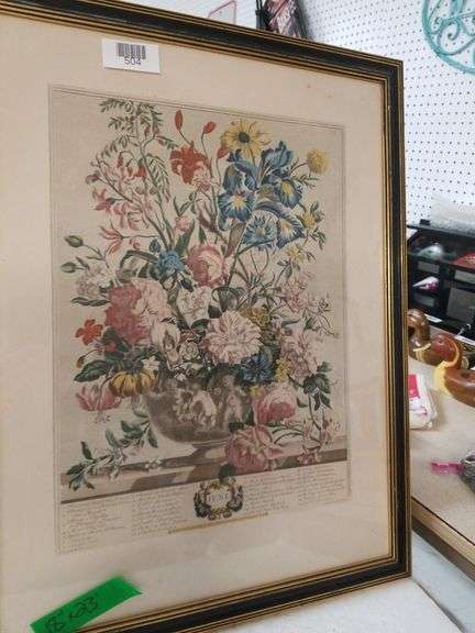 Flower Framed Prints Trice Auctions flower-framed-prints-trice-auctions