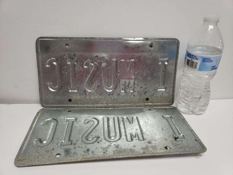 Personalized Maryland License Plates "I Music" Trice Auctions