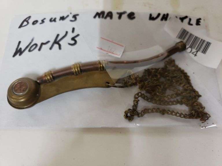 Bosun's Mate Whistle. Works Trice Auctions