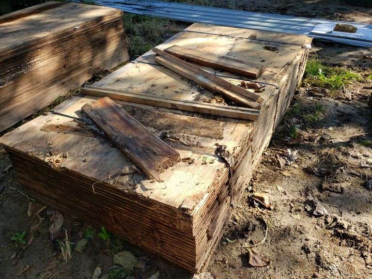 Pile Of Plywood ( Some Damaged And Show Rot) Trice Auctions