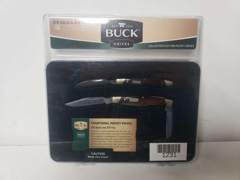 Buck Knife Collector's Edition Pocket Knife Set New Trice Auctions