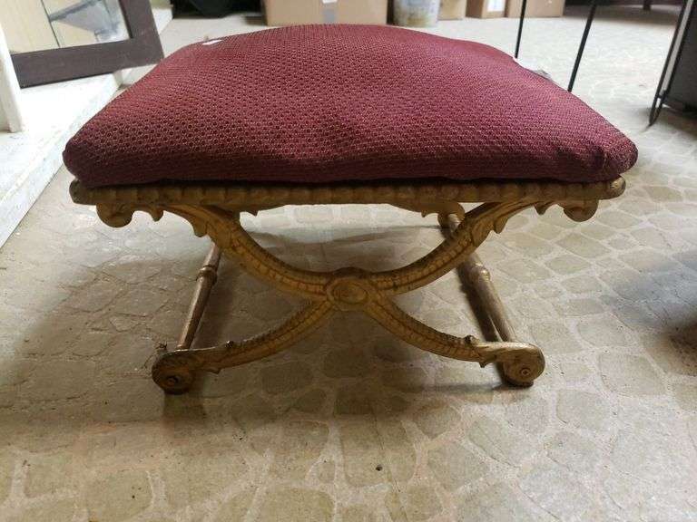Decorative Metal Leg Footstool Trice Auctions