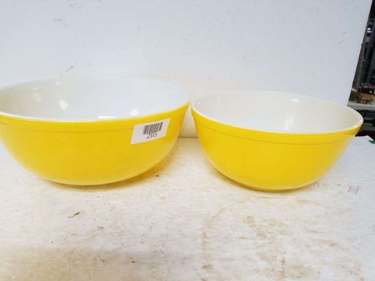 Yellow Pyrex Mixing Bowls Trice Auctions
